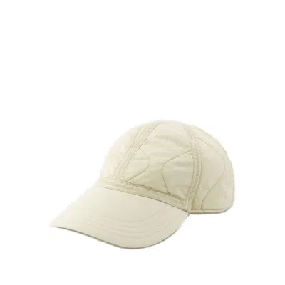 Burberry Quilted Baseball Cap In Beige