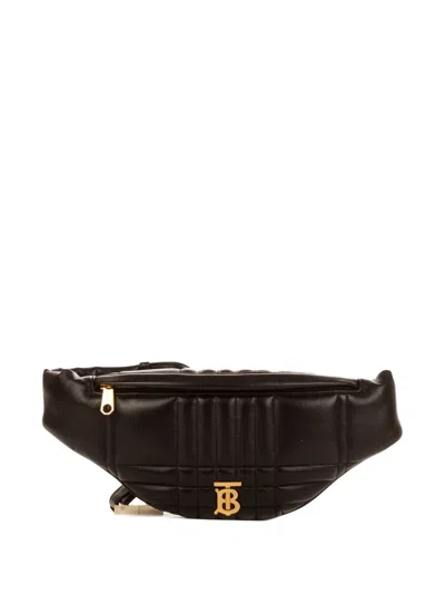 Pre-owned Burberry Quilted Belt Bag In Black