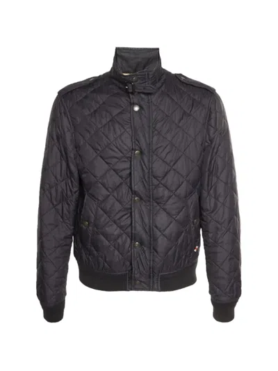 Pre-owned Burberry Quilted Bomber Jacket In Black