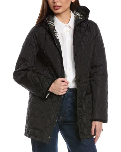Burberry Quilted Bromley Parka In Black