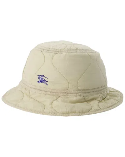 Pre-owned Burberry Quilted Bucket Hat (authentic Pre-loved) In Neutral