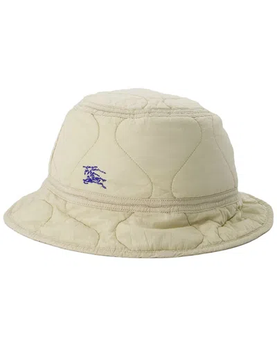 Pre-owned Burberry Quilted Bucket Hat (authentic Pre-loved) In Neutral