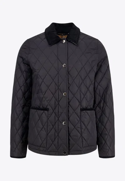 BURBERRY QUILTED BUTTON-UP JACKET