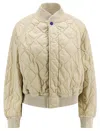Burberry Quilted Oversized Bomber Jacket In Soap