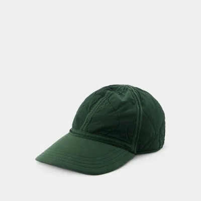 Burberry Logo Embroidered Baseball Cap In Green
