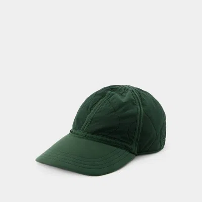 Burberry Logo Embroidered Baseball Cap In Green