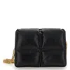 Burberry Quilted Chain-link Crossbody Bag In Black