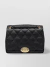 Burberry Quilted Chain Strap Crossbody Bag With Gold-tone Hardware