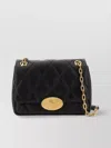 Burberry Quilted Chain Strap Satchel Bag