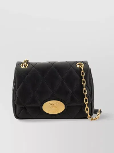 Burberry Quilted Chain Strap Satchel Bag