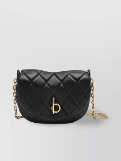 BURBERRY QUILTED CHAIN STRAP SHOULDER BAG