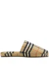 Burberry Quilted Check Sandals For Women In Multi