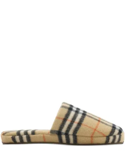 BURBERRY BURBERRY QUILTED CHECK SANDALS FOR WOMEN