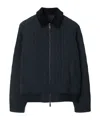 Burberry Logo-embroidered Padded Jacket In Black