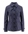 Burberry Diamond-quilted Thermoregulated Jacket In Black