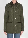 Burberry Quilted Country Jacket In Green