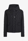 Burberry Quilted Cropped Jacket In Multi