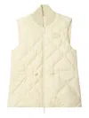 Burberry Quilted-design Gilet In Neutral