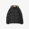 Burberry Quilted Down Down Jacket In Black