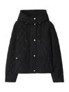 Burberry Quilted Down Jacket In Black