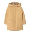 Burberry Quilted Ekd Coat In Neutral