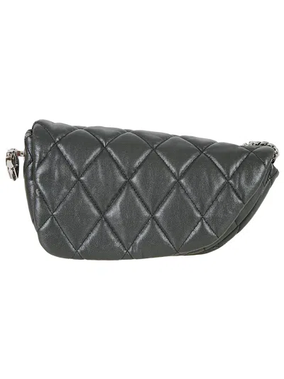 Burberry Quilted Flap Shoulder Bag In Slate