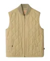 Burberry Quilted Gabardine Gilet In Neutral