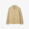Burberry Quilted Gabardine Overshirt In Neutral