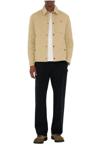 Burberry Quilted Gabardine Jacket In Burgundy