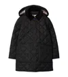 Burberry Corduroy-collar Quilted Jacket In Black