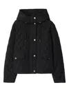 Burberry Cropped Quilted Nylon Hooded Jacket