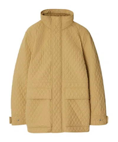 BURBERRY BURBERRY DRAWSTRING WAIST QUILTED HOODED JACKET