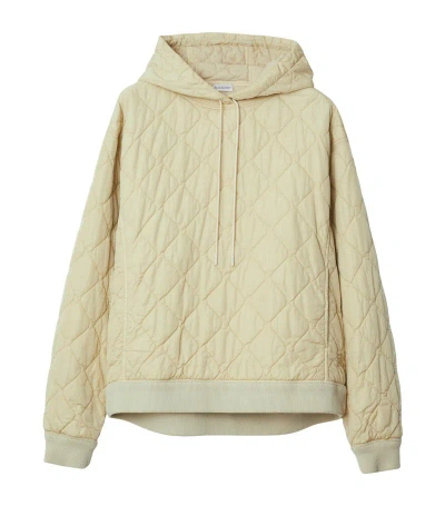 Burberry Quilted Hoodie In Soap