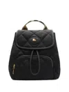 Burberry Quilted Horseshoe Backpack In Black