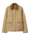 Burberry Padded Jackets With Corduroy Collar In Neutral