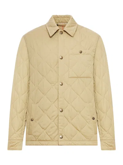 BURBERRY QUILTED GABARDINE OVERSHIRT