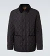 Burberry Haddington Quilted And Padded Jacket In Black