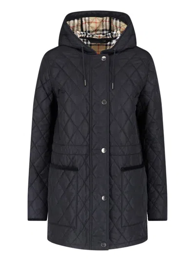 Burberry Quilted Jacket In Black