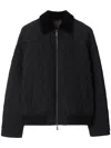 Burberry Quilted Nylon Jacket In Black