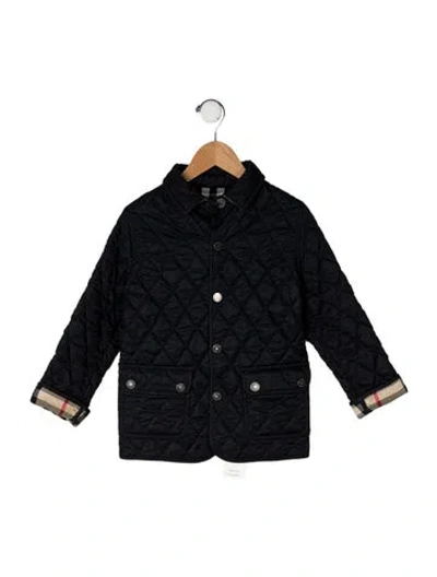 Pre-owned Burberry Babies' Quilted Jacket In Blue