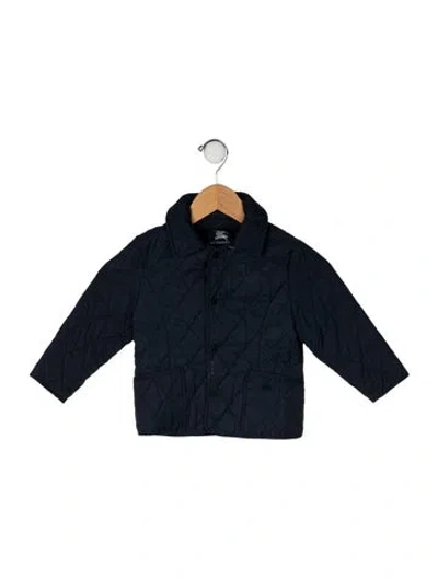 Pre-owned Burberry Babies' Quilted Jacket In Blue