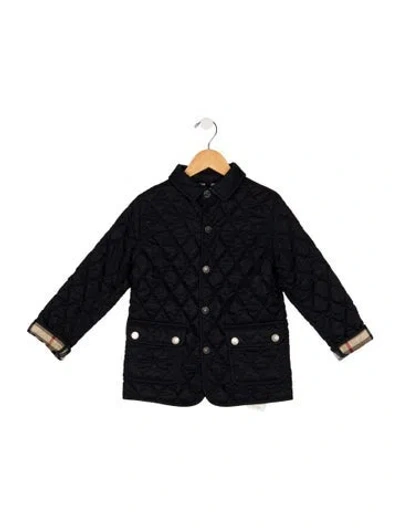 Pre-owned Burberry Babies' Quilted Jacket In Blue