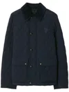Burberry Quilted Nylon Jacket In Blue