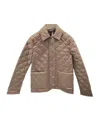 Burberry Quilted Jacket In Brown