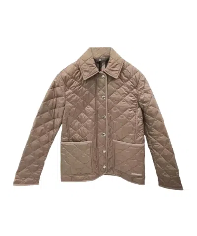 Burberry Quilted Jacket In Brown