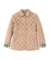 Burberry Quilted Jacket In Brown