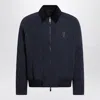 Burberry Quilted Jacket Navy Blue In Nylon In Blue