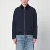 Burberry Quilted Jacket Navy Blue In Nylon In Blue