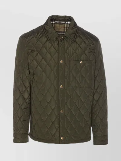 BURBERRY QUILTED JACKET WITH LONG SLEEVES AND FRONT POCKET