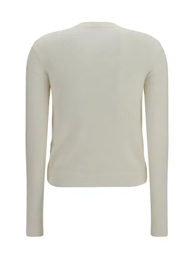 Burberry Quilted Knit Hybrid Jacket In White